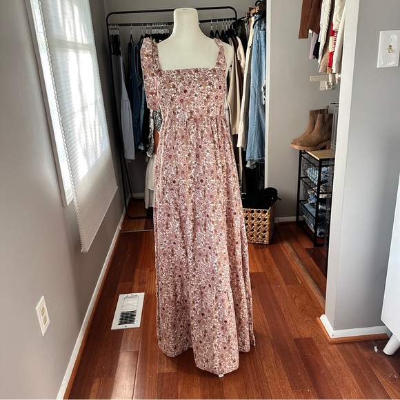 House of Harlow 1960 | Dresses | House Of Harlow Linen Floral Maxi Dress 0  Linen | Poshmark